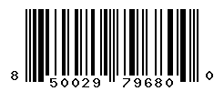 UPC barcode number 850029796800