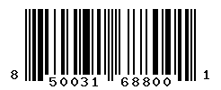 UPC barcode number 850031688001