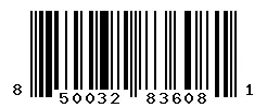 UPC barcode 850032836081