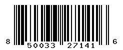 UPC barcode 850033271416
