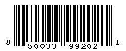 UPC barcode number 850033992021