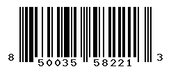 UPC barcode number 850035582213