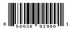 UPC barcode number 850036929901