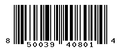 UPC barcode number 850039408014