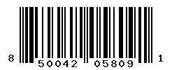 UPC barcode 850042058091