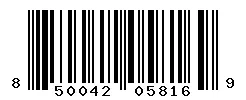 UPC barcode 850042058169