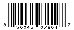 UPC barcode number 850045076047