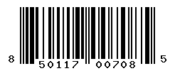 UPC barcode number 850117007085