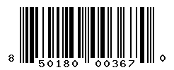 UPC barcode number 850180003670