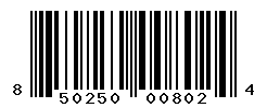 UPC barcode number 850250008024