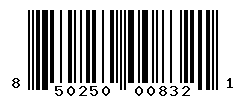 UPC barcode number 850250008321