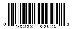 UPC barcode number 850302006251