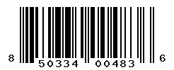 UPC barcode number 850334004836