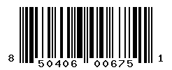 UPC barcode number 850406006751