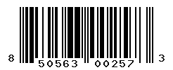 UPC barcode number 850563002573