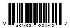 UPC barcode number 850563002603