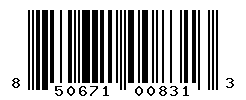 UPC barcode number 850671008313