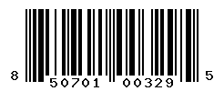 UPC barcode number 850701003295