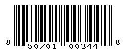 UPC barcode number 850701003448