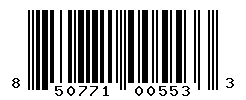 UPC barcode number 850771005533