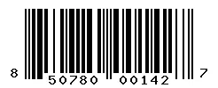 UPC barcode 850780001427