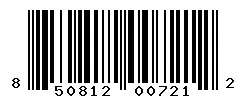 UPC barcode 850812007212