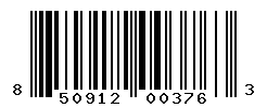 UPC barcode number 850912003763