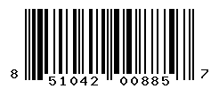UPC barcode number 851042008857