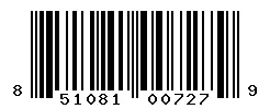 UPC barcode 851081007279
