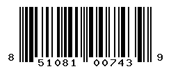 UPC barcode 851081007439