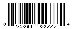 UPC barcode 851081007774