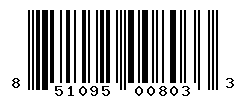 UPC barcode number 851095008033