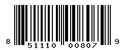 UPC barcode number 851110008079