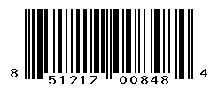 UPC barcode number 851217008484