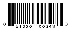 UPC barcode number 851220003483