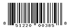 UPC barcode number 851220003858