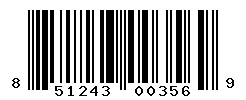 UPC barcode number 851243003569