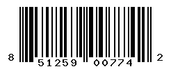 UPC barcode 851259007742