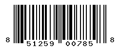 UPC barcode number 851259007858