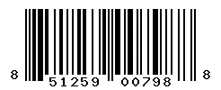 UPC 851259007988 barcode image