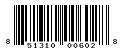 UPC barcode number 851310006028