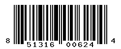 UPC barcode 851316006244