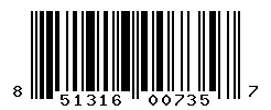 UPC barcode 851316007357