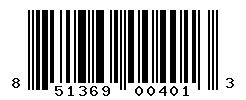 UPC barcode number 851369004013