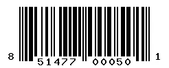 UPC barcode 851477000501
