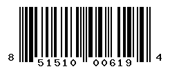 UPC barcode number 851510006194