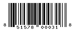 UPC barcode number 851578000318