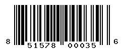 UPC barcode number 851578000356