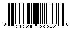 UPC barcode number 851578000578