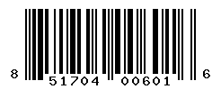 UPC barcode number 851704006016